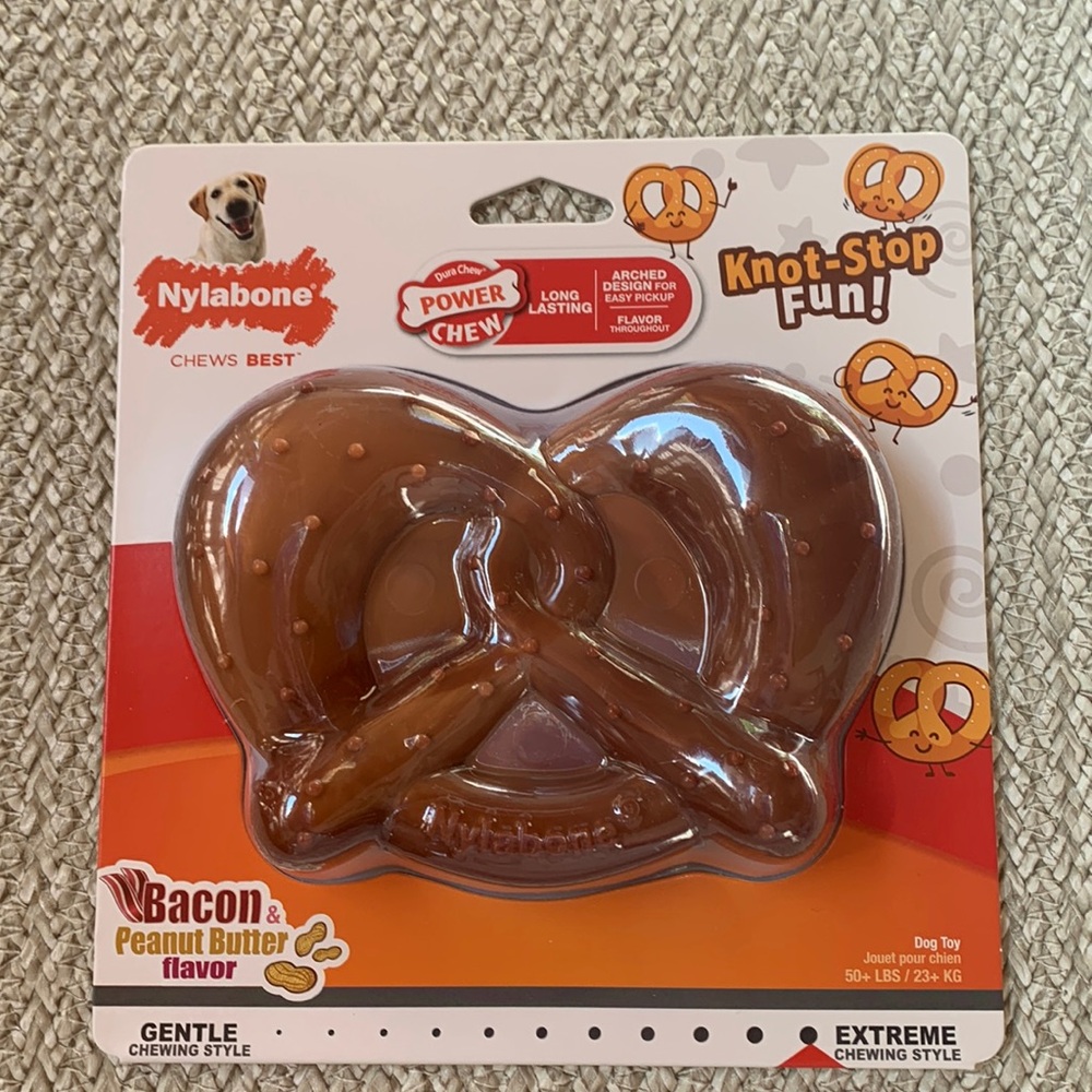 Nylabone pretzel dog chew